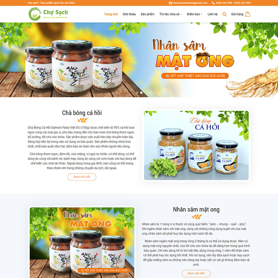 Theme wordpress thực phẩm chức năng 8