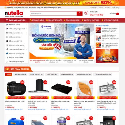 Theme wordpress bán sơn đẹp