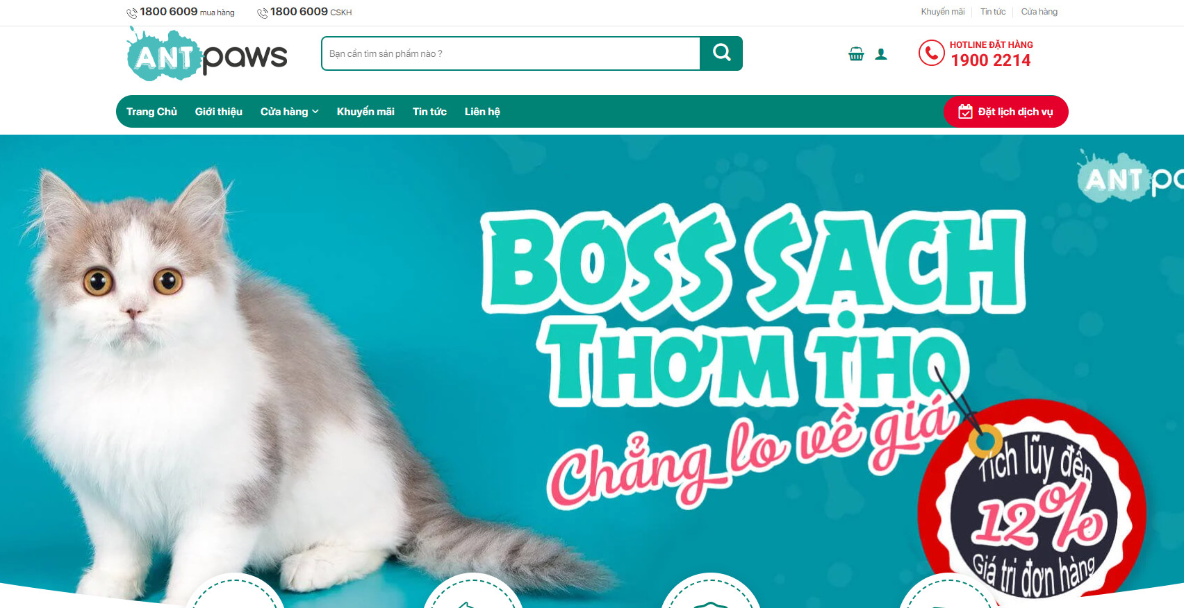 Theme wordpress bán dịch vụ thú cưng 1