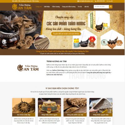 Theme wordpress bán trầm hương đẹp