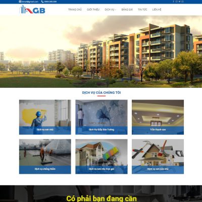 Theme wordpress dịch vụ sửa chữa nhà, cải tạo nhà