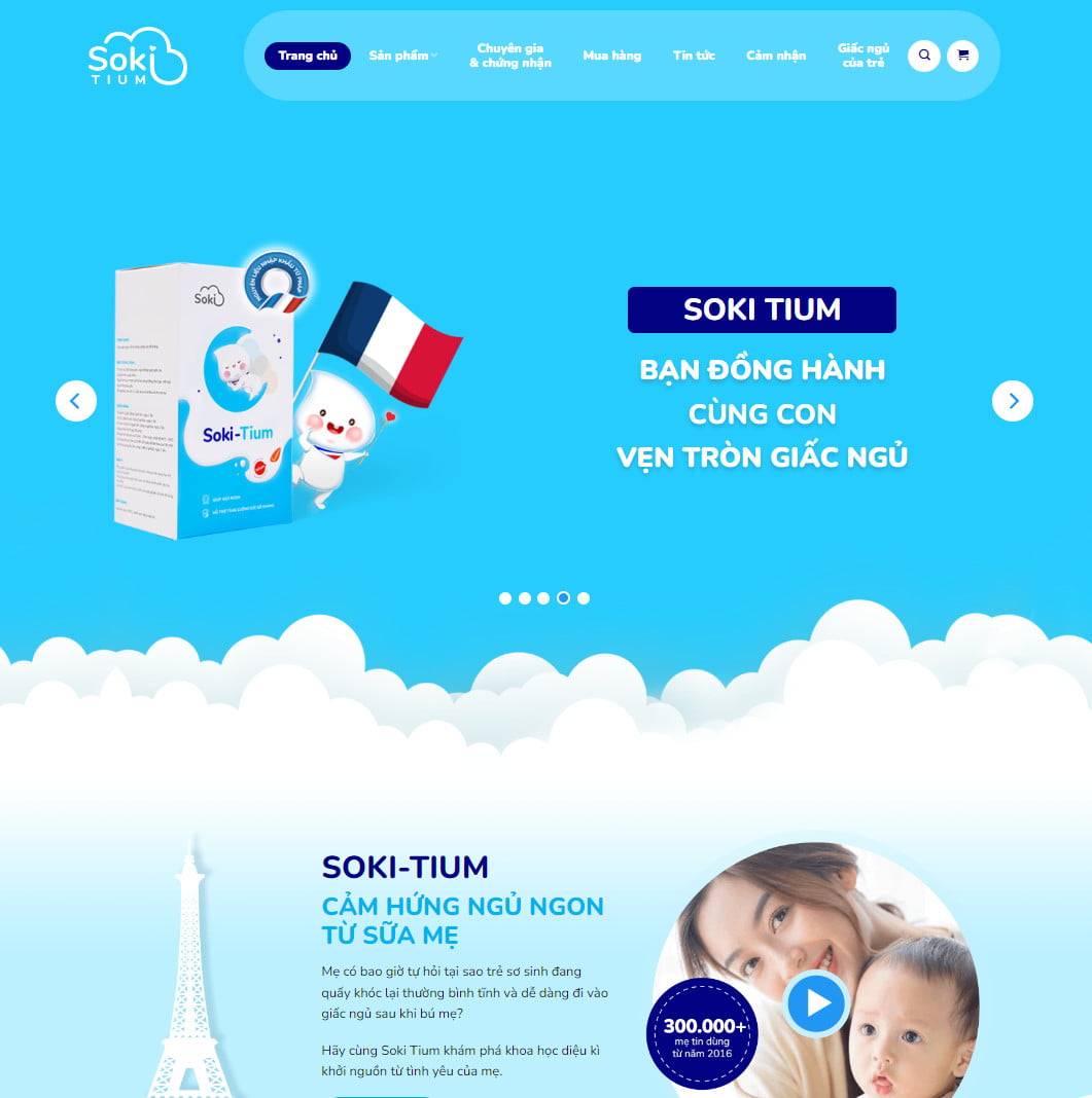Theme wordpress landing page sữa tươi
