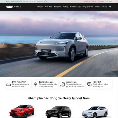 Theme wordpress bán xe geely